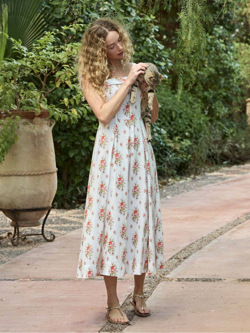 DOEN CLEA DRESS -- ROSE PETIT BOUQUET DE CHAMONIX - Picture 3 of 4